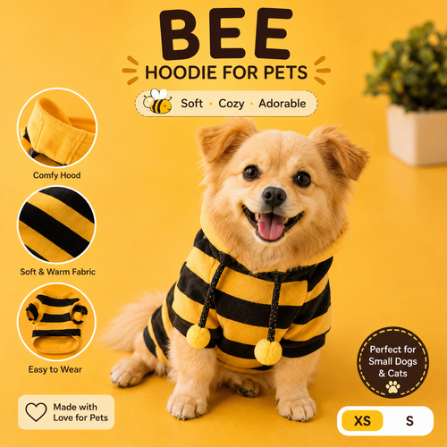 Bee Hoodie for Pets (One Piece)