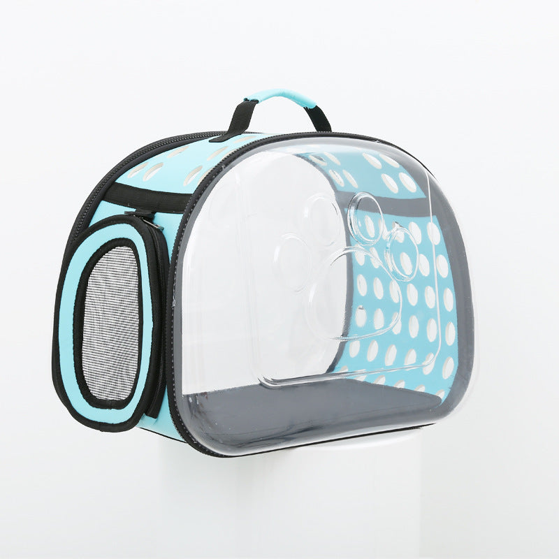 Foldable PVC Cat and Dog Carrying Bag for Travel
