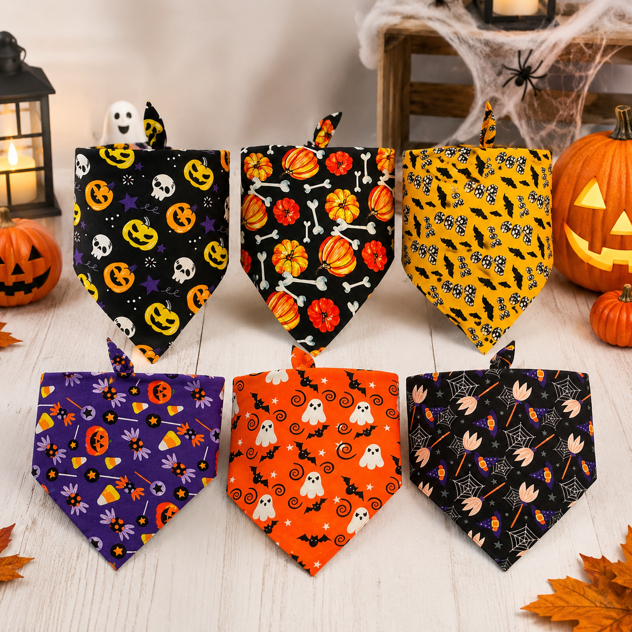 Halloween Dog Bib and Saliva Towel for Pets