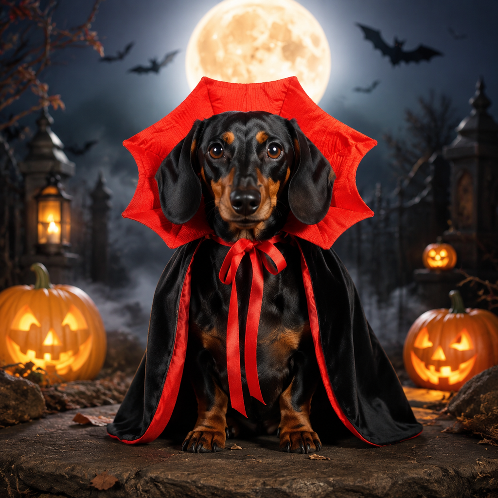 Vampire King Halloween Cape for Pets