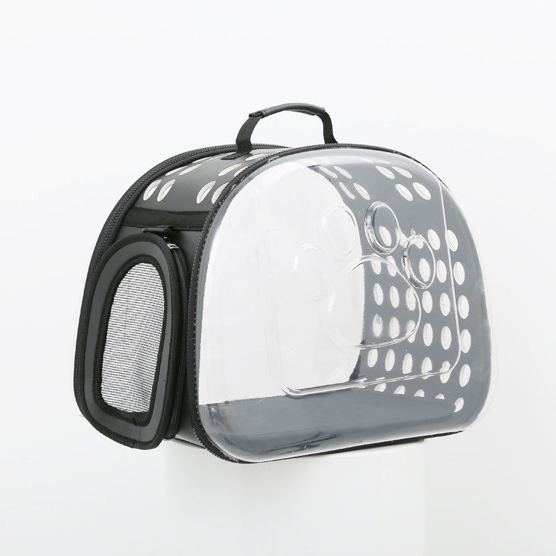 Foldable PVC Cat and Dog Carrying Bag for Travel