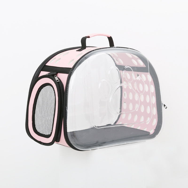 Foldable PVC Cat and Dog Carrying Bag for Travel