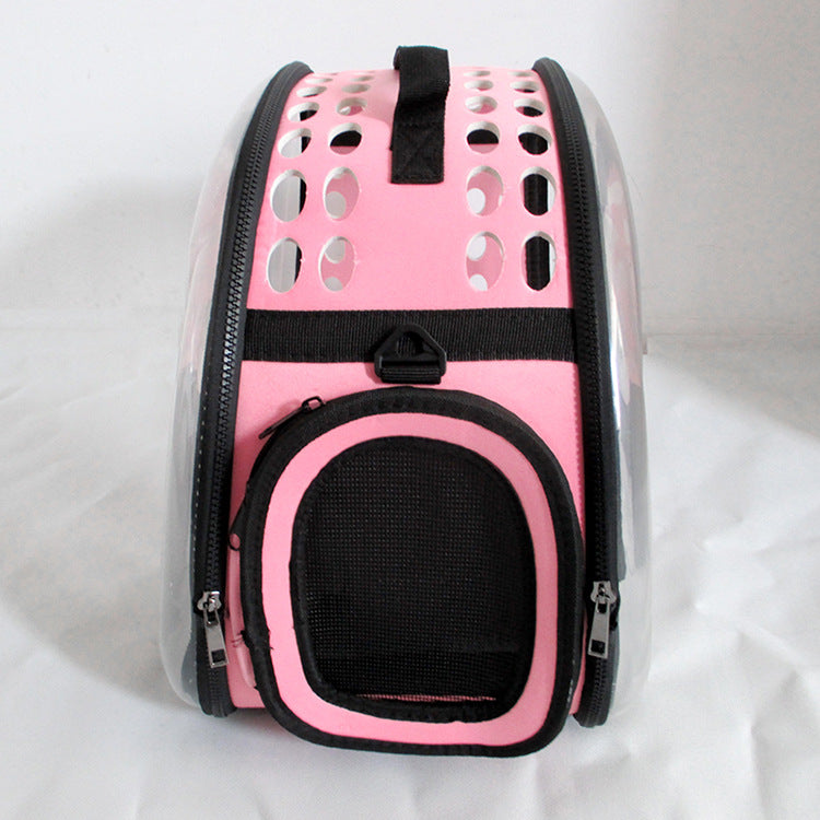 Foldable PVC Cat and Dog Carrying Bag for Travel