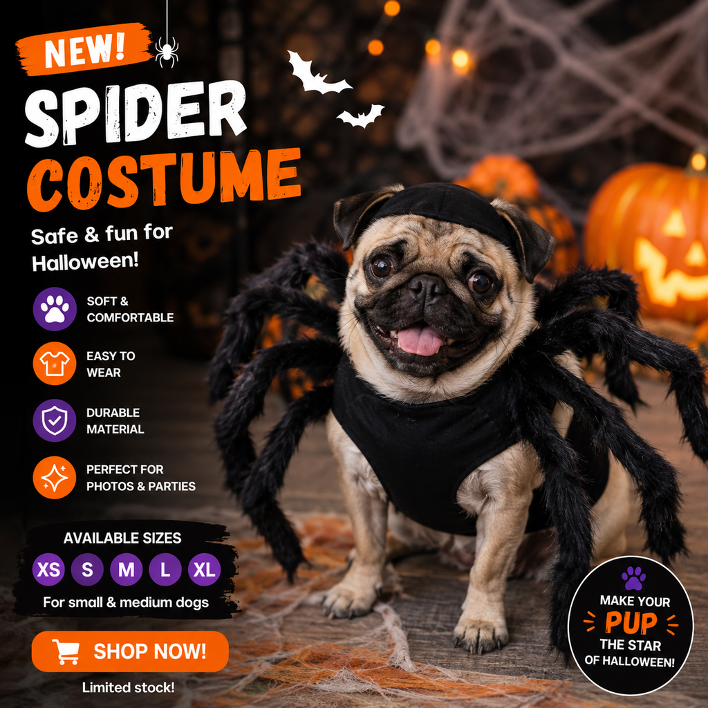 Cat Spider Transformation Costume for Pets