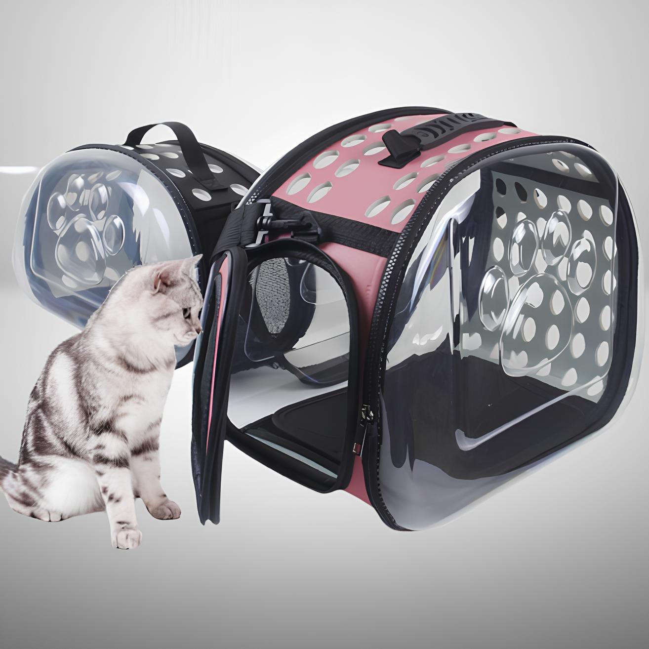 Foldable PVC Cat and Dog Carrying Bag for Travel