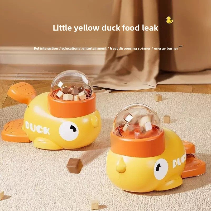 Interactive Duck Pet Feeder Toy