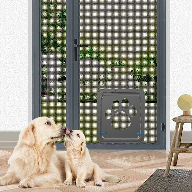 Creative Pet Door with Scratch-Resistant Design