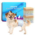 MICOOYO Dog Diapers Male Disposable Super Absorbant Dog Wraps Male Puppy Diapers Male 12 Count Small